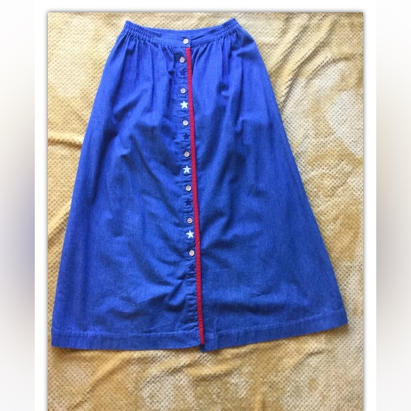 EAGLE'S EYE Medium Collectibles Vest & Skirt Cotton American Flag - Picture 11 of 14